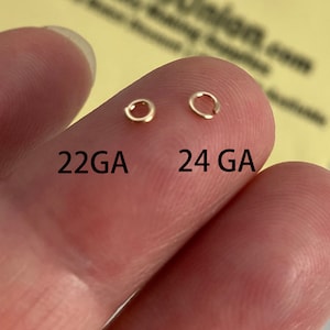 USA Made 24 Gauge,22 Gauge Jump Rings for Permanent Jewelry-open Jump ...