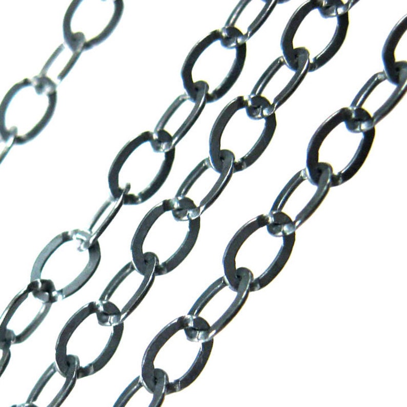 Oxidized Sterling Silver Chains Wholesale Bulk Unfinished | Etsy