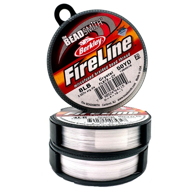 Beading Thread, Stringing Material, Beadsmith, Fireline Braided Crystal ...