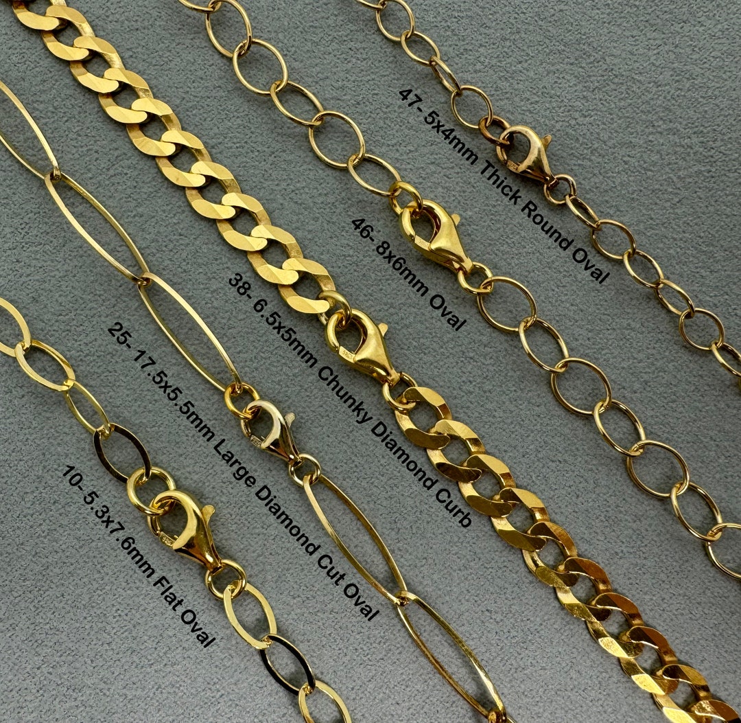Cable Connect Sterling Silver Chunky Chain Necklace plated in 14K Gold