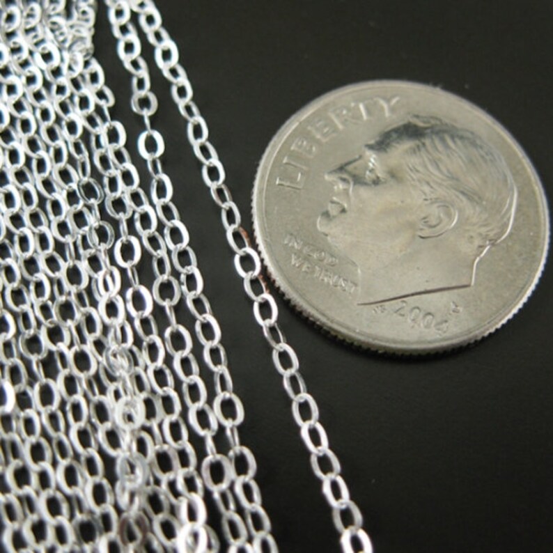 Sterling Silver Chains Wholesale Bulk Unfinished Chains 2mm Etsy