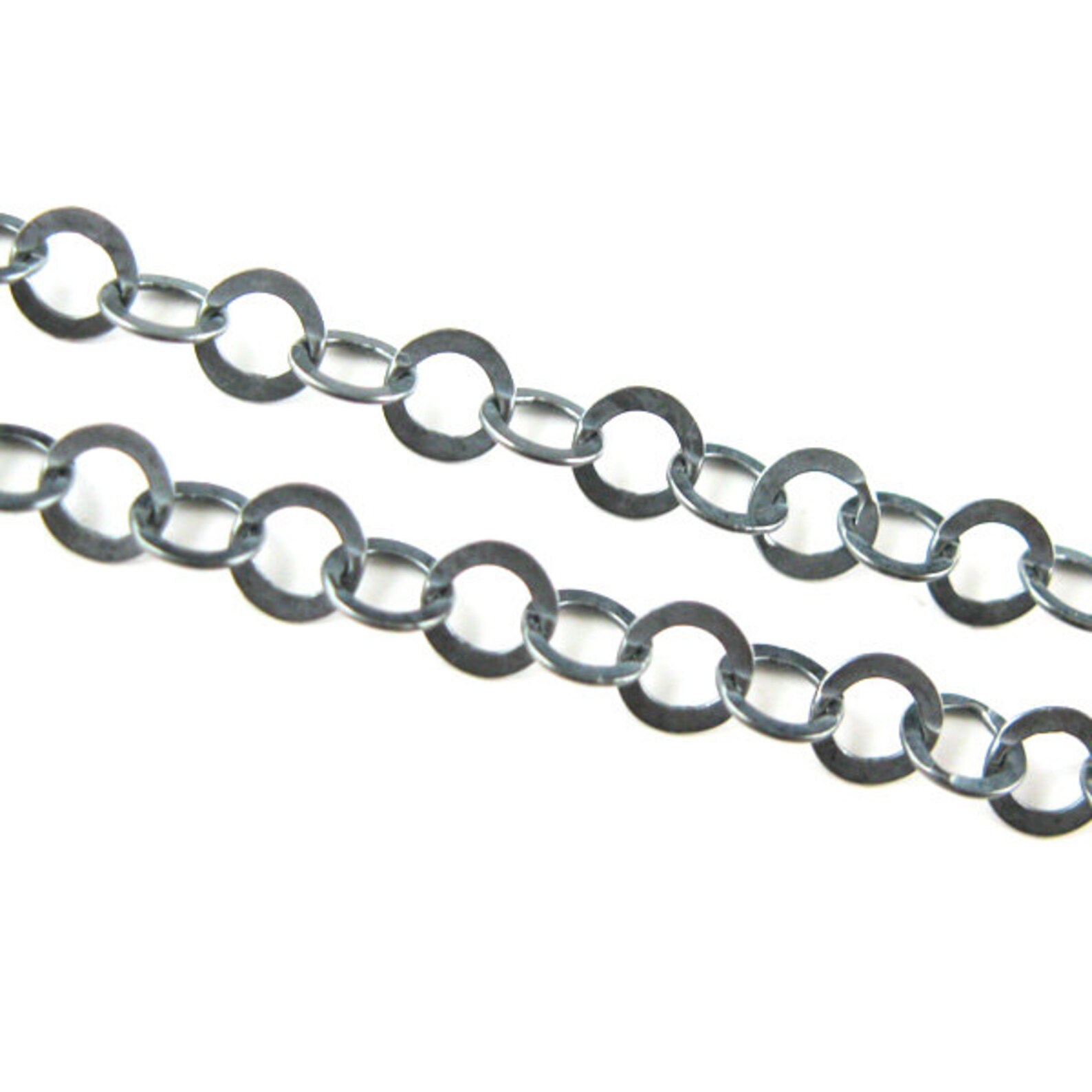 Sterling Silver Chain Oxidized Silver Chain Wholesale Bulk Etsy