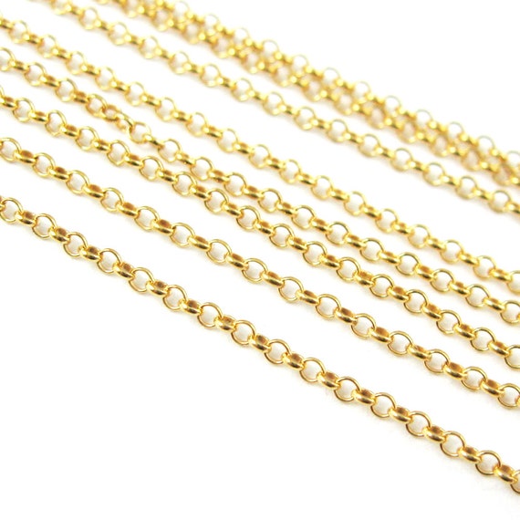 Yellow Gold Plating Sterling Silver Chain Jewelry Wholesale Rolo Chain Silver Chain Jewelry Belcher Chain