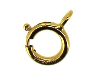 14K Gold Filled Spring Ring Clasps with open ring,Jewelry Clasps and Closures,Wholesale Jewlry Making Findings- 5.5mm