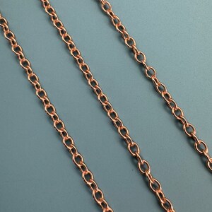 Rose Gold plated Sterling Silver Chain, Unfinished Bulk Chains, 2mm Strong Oval Cable Chain, Jewelry Wholesale, Jewelry Chain-Sku: 101019-RG