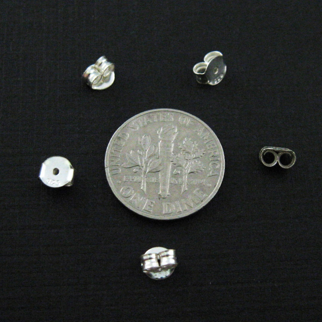 Sterling Silver Earring Findings Sliver Earring Backs Silver Butterfly