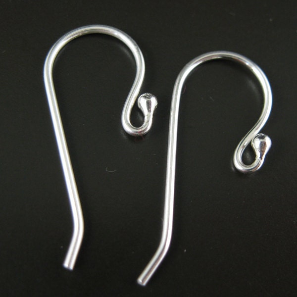 20 Gauge Sterling Silver Fishhook Earwires 