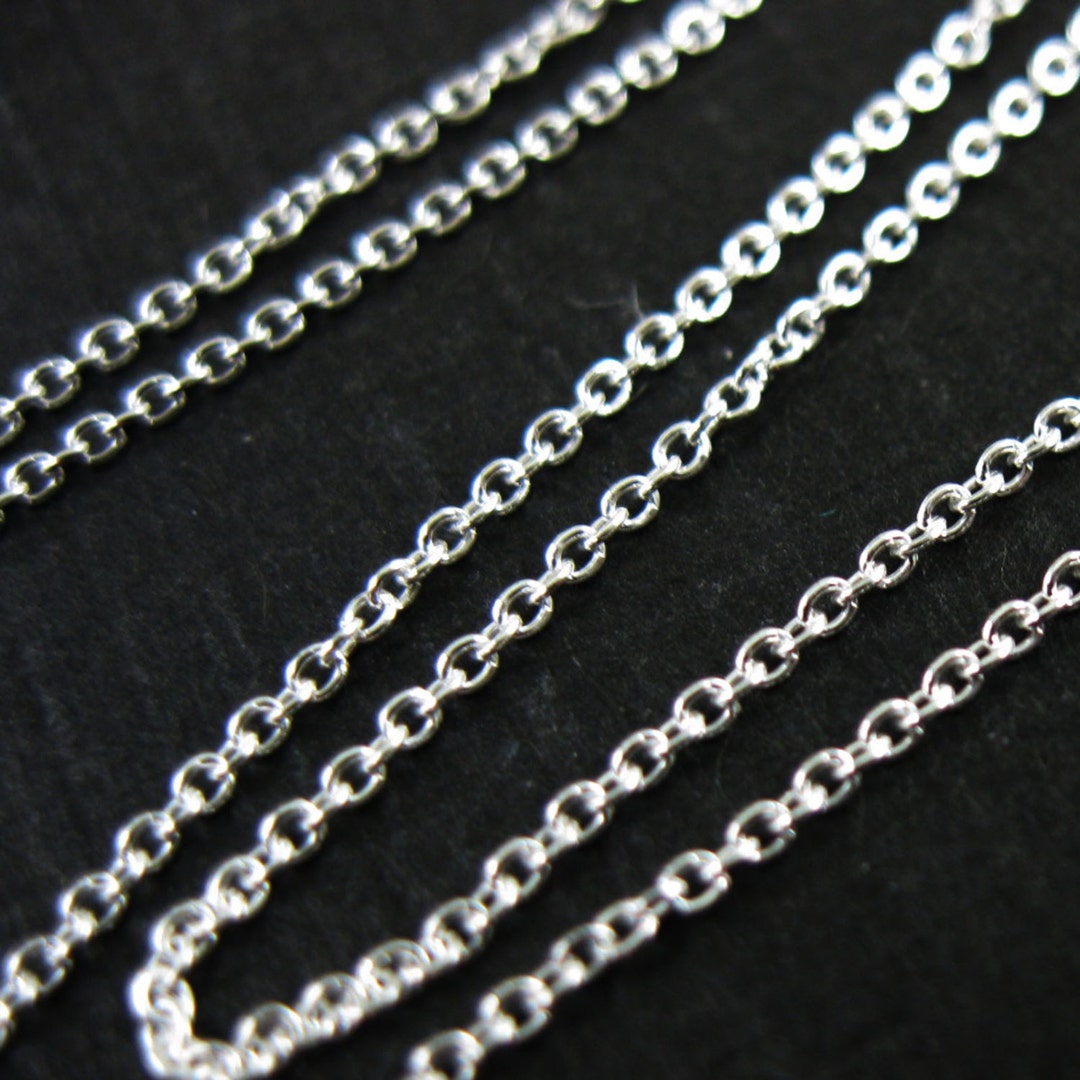 Wholesale Sterling Silver Chains Bulk Unfinished. 1mm Tiny Etsy