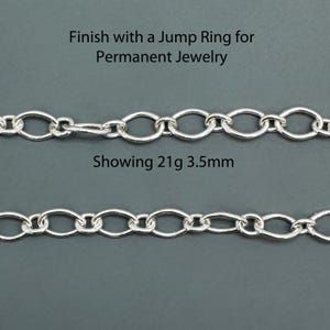 Sterling Silver Permanent Jewelry Jump Rings-925 Sterling Silver Open Jump Rings-Jewelry Making Supplies-Wholesale Findings-Bulk Jump Rings image 15