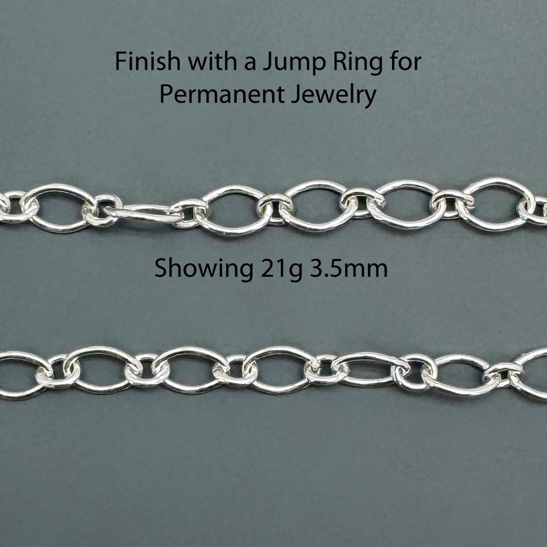 Sterling Silver Permanent Jewelry Jump Rings-925 Sterling Silver Open Jump Rings-Jewelry Making Supplies-Wholesale Findings-Bulk Jump Rings image 15