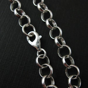 Sterling Silver Necklace - Chunky Chain, Huge Rolo Chain Necklace, Silver Necklace Chain, Chunky Silver Necklace (28 inches) SKU: 601030-28