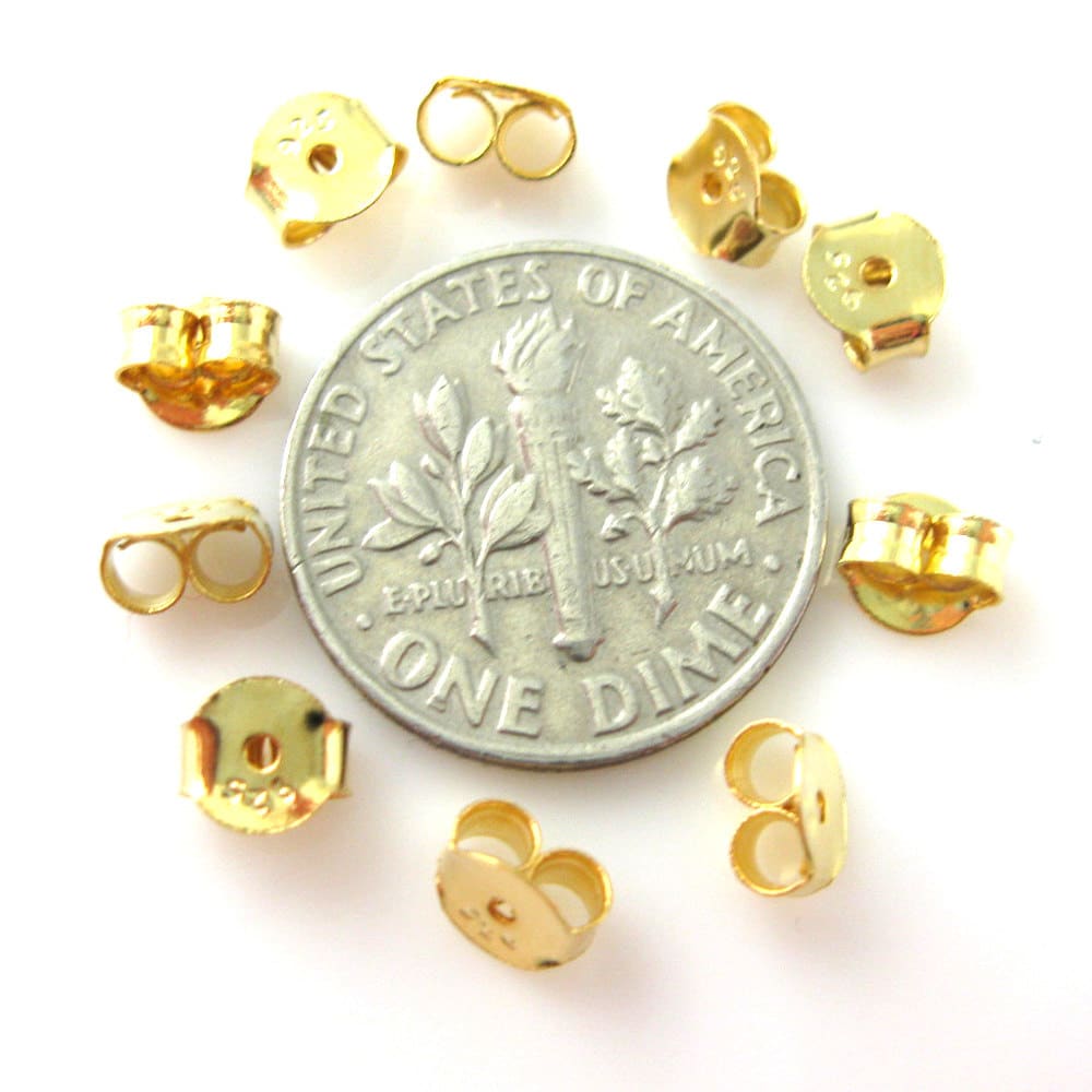 Gold Plated Sterling Silver Earring Findings Gold Earring Etsy UK