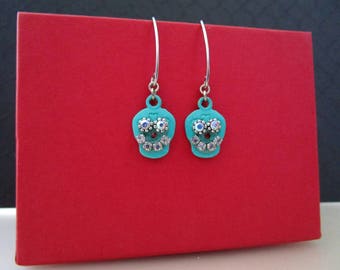 Day Of The Dead Beaded Earrings Clearance Sale Día de Muertos One Of A Kind Unique Original Sugar Skull Jewelry