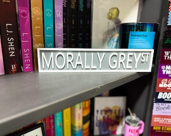 Personalized Shelf Sign | Custom Phrase Sign | Bookish Decor | BookShelf Decor
