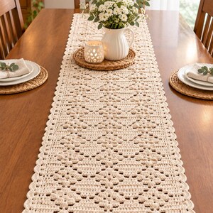 Crochet Shell Table Runner / runner / mat/ rug