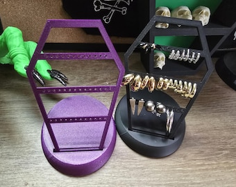 Coffin Earring Holder STL File: Travel Jewelry Organizer (FDM Print)