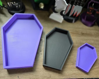 Coffin Tray STL File: 3D Printer Jewelry Holder, Catchall Dish