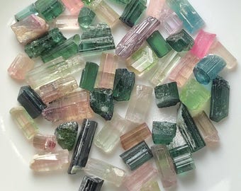 78.80 CTs Bicolour Tourmaline Crystal Lot