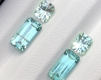 4.70 CTs sea foam colour tourmaline pairs