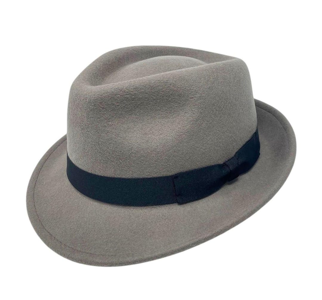 Fiebig Fedora Wollfilzhut – Wasserabweisend & Formbeständig, Klassischer Filzhut Für Damen & Herren