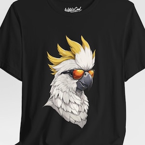 Cool Cockatoo Shirt Funny Bird Lover Gift Tropical Parrot Tee Retro Cockatoo T-Shirt Animal Streetwear Summer Festival Outfit