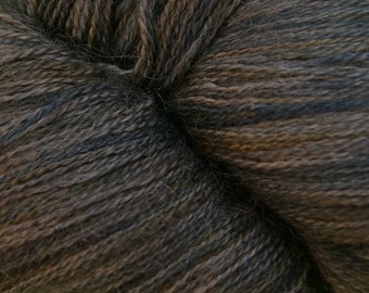 Dark Prince Merino/Alpaca/Silk Cobweb Lace Yarn.