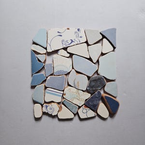 Juego de azulejos de mosaico Sea Pottery, Sea Tumbled, 31 piezas