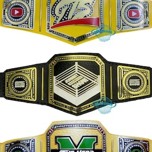 Handmade Tribal Your Custom Design  World Heavyweight Championship Belt: 4mm Zinc Dual Plating