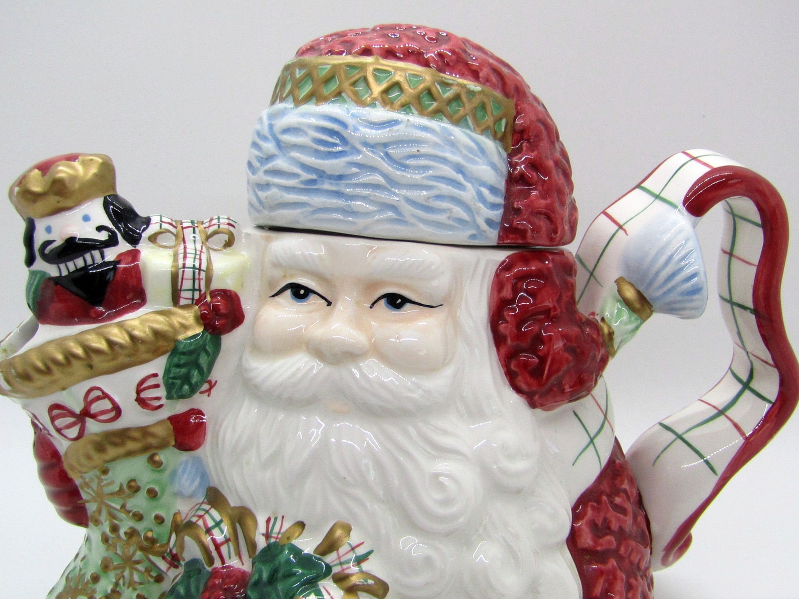 Avon Santa Teapot Tetera de Navidad de Old St. Nick 2001 Etsy