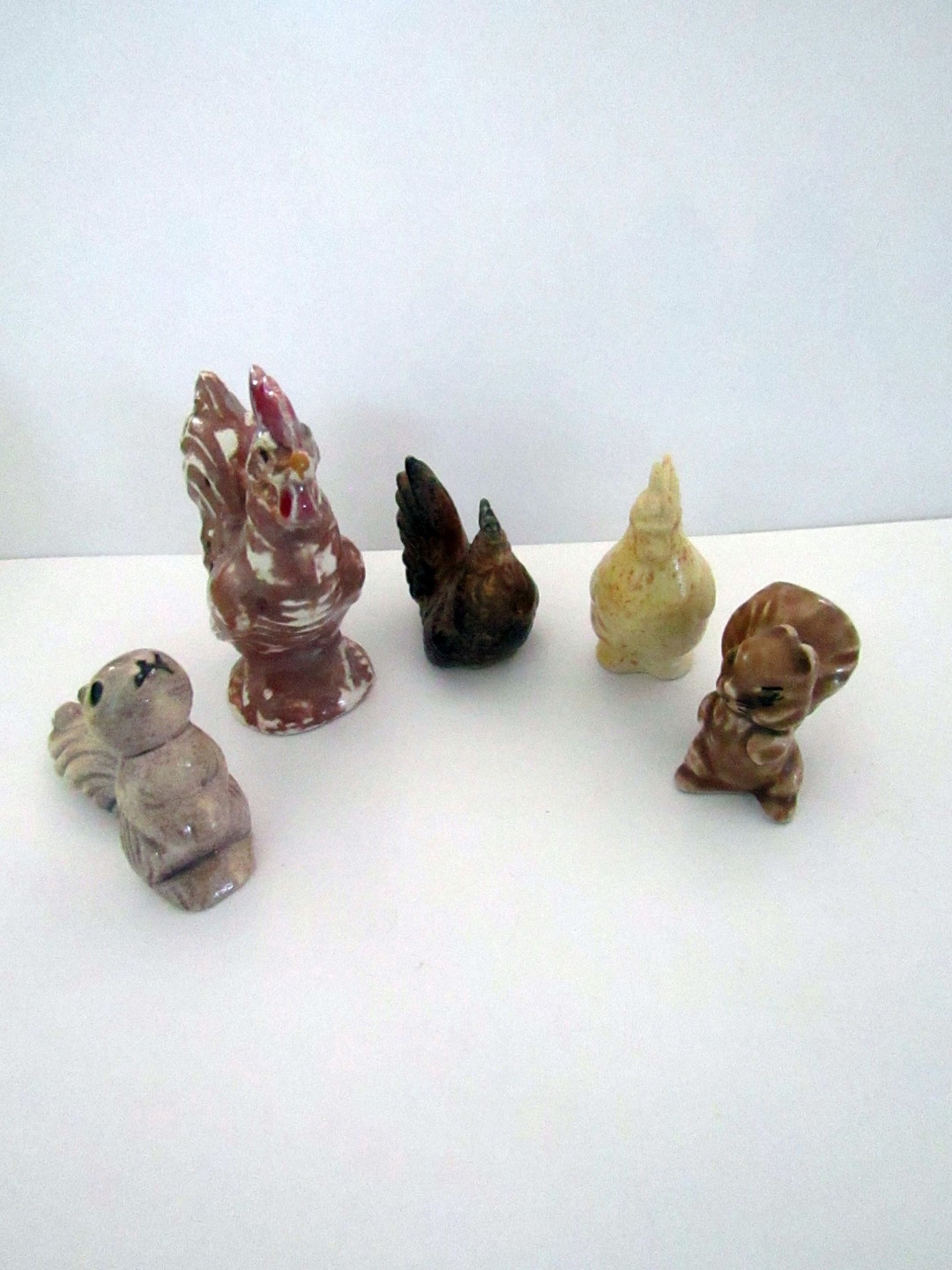 Vintage Miniature Ceramic Animals Etsy