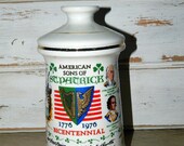 Vintage Old Fitzgerald Bicentennial Decanter American Sons Of St. Patrick