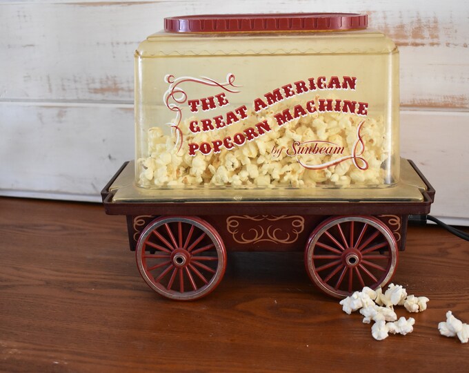 The Great American Popcorn Machine by Sunbeam FREE SHIPPING Etsy