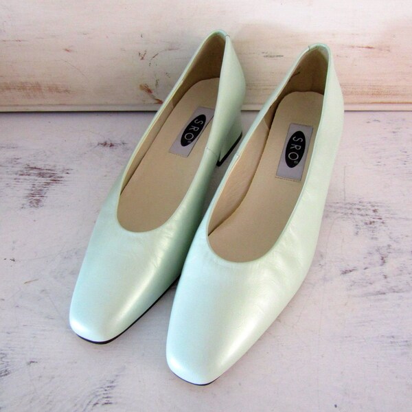 Mint Green Shoes Etsy