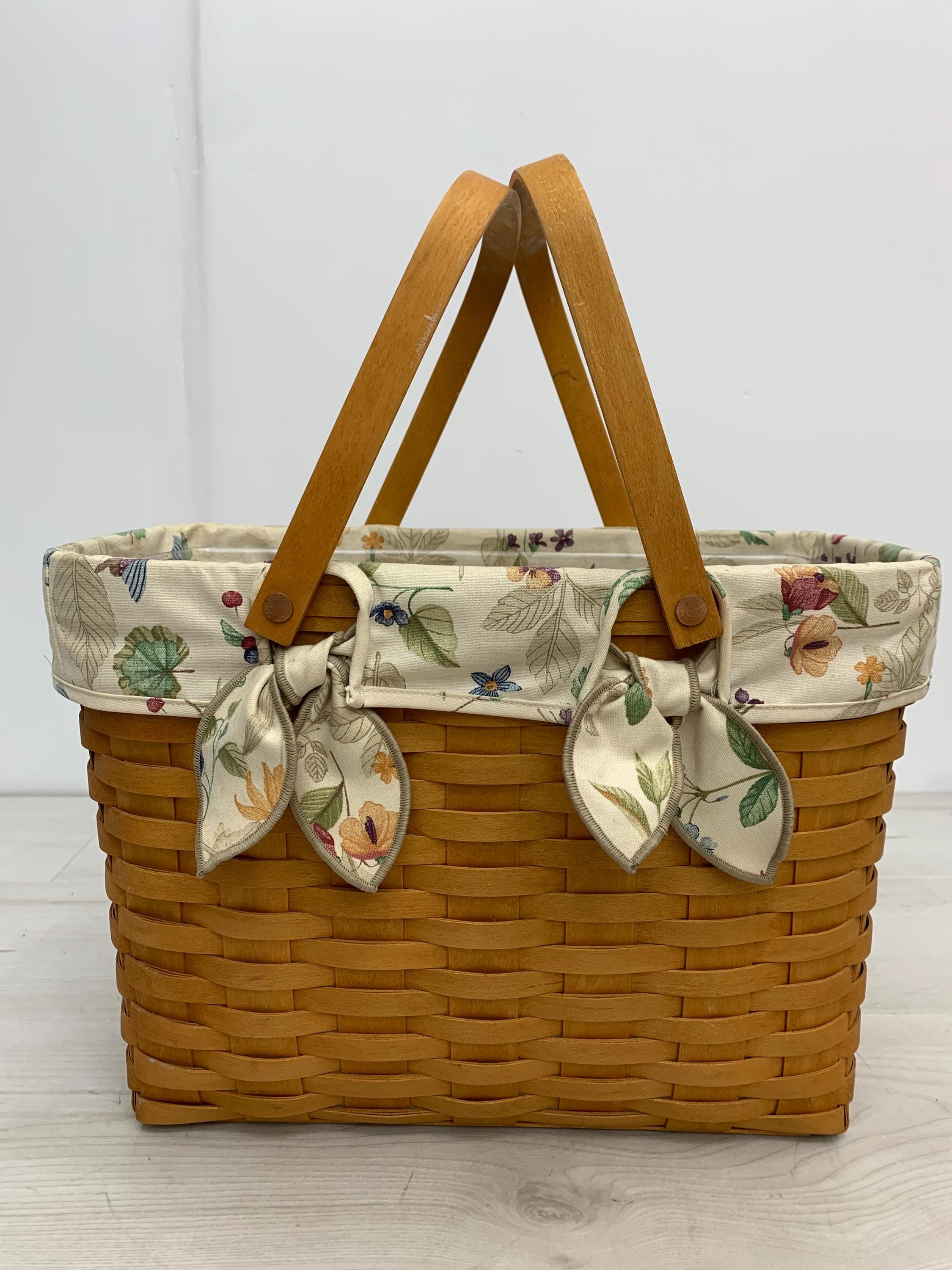 Longaberger Baskets With Plastic Liners - Etsy