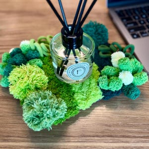 Handgemaakte mok vloerkleed onderzetter | Voor kinderen ontworpen woondecoratie | Houder voor sleutelvak, accessoire en diffuser