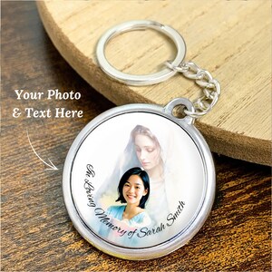 Personalisierte Mary Keychain, Sympathie christliches Geschenk, Gedenkandenken