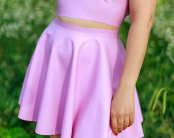Latex SkAter Skirt - Mini