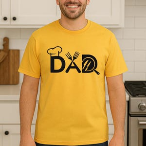 Chef Dad Shirt,  Funny Cooking T-shirt for Fathers Day , Gift for Dad Who Loves to Cook, BBQ & Kitchen Theme