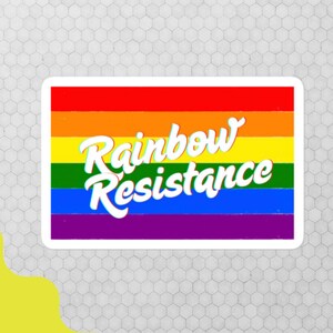 Rainbow Resistance Sticker