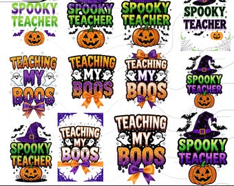 Teaching my boos png,Halloween teacher png,coquette pencil png,ghost teacher png,halloween png,cute ghost png,teacher png,gift for teacher