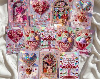 Girls Valentine Cards Printable, Coquette Kids Valentine Cards, Gen Z Classroom Valentines, Jumbo Valentine Treat Tags Digital Download