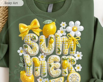 Strass zoete zomertijd, png | Citroen zomer, png | Wanneer het leven je citroenen geeft, png PNGEgg | Preppy girly zomersublimatie | Blinglimonade