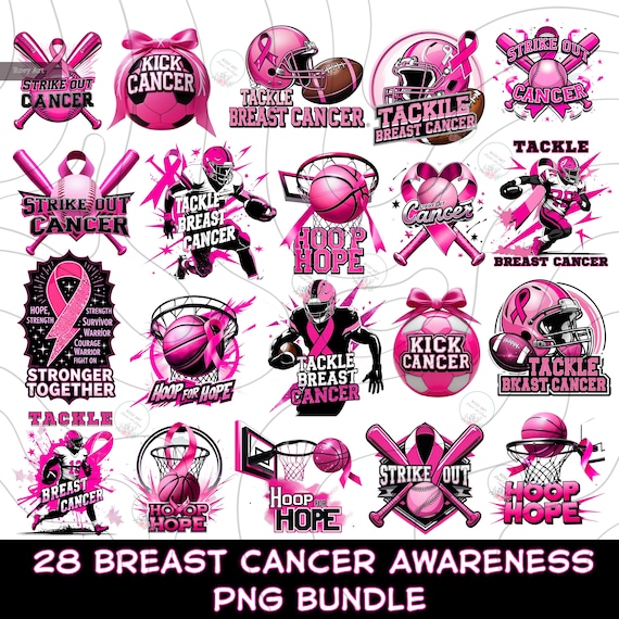28 Breast Cancer Awareness Shirt PNG Bundle, Pink Ribbon png, in October We Wear Pink Clipart, october awareness, breast cancer shirt