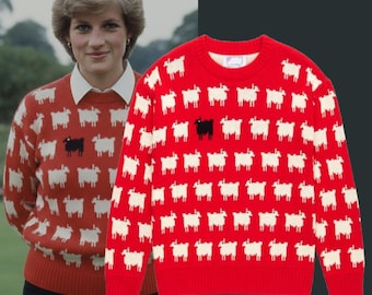 ダイアナ妃のブラックシープセーター - ロマンチックなバレンタイン