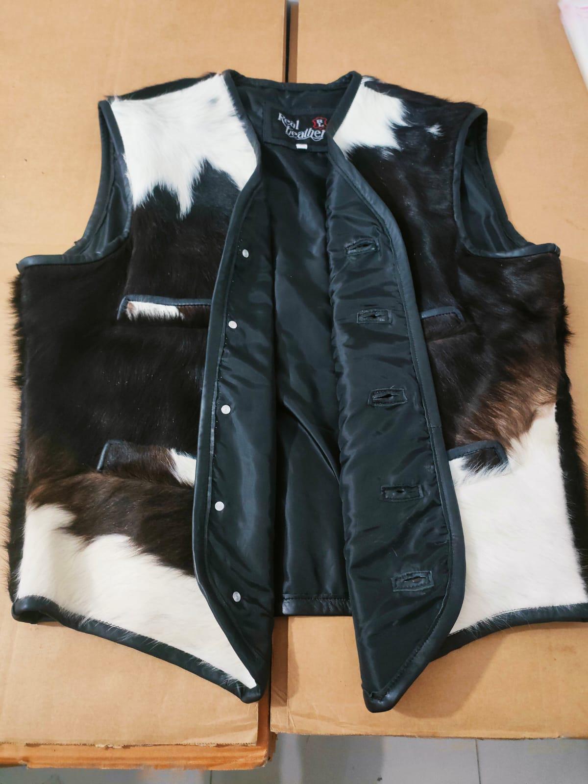 CALEE COW HIDE LEATHER WESTERN VEST ※美品