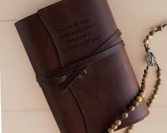 Leather Bible sleeve, Leather Bible case for women, Personalized Bible case for men, Engraved Bible cover for men, Monogrammed Bible cover