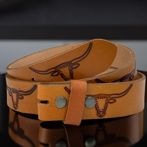 Genuine Leather Western Leather Belt For Men Women, Cowgirl Cowboy Embossed Tooled Full Grain Leather Belt, Ranch Rodeo Belt for Men Women
