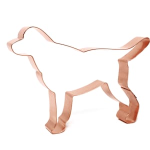 Labrador Retriever Cookie Cutter: 5&quot; Copper Dog Breed, USA Made