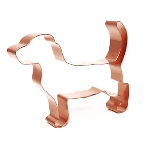 Basset Fauve de Bretagne Cookie Cutter: 4.5&quot; Copper Dog Treat Cutter