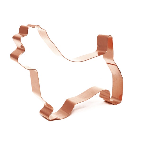 Australian Terrier Dog Breed Cookie Cutter 5 X 3.75 inches - Handcrafted Copper Cookie Cutter by The Fussy Pup